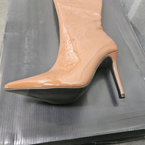 INC International Concepts Rajel Congac Pointed Stilleto Heels Brown Boots - Picture 9 of 11